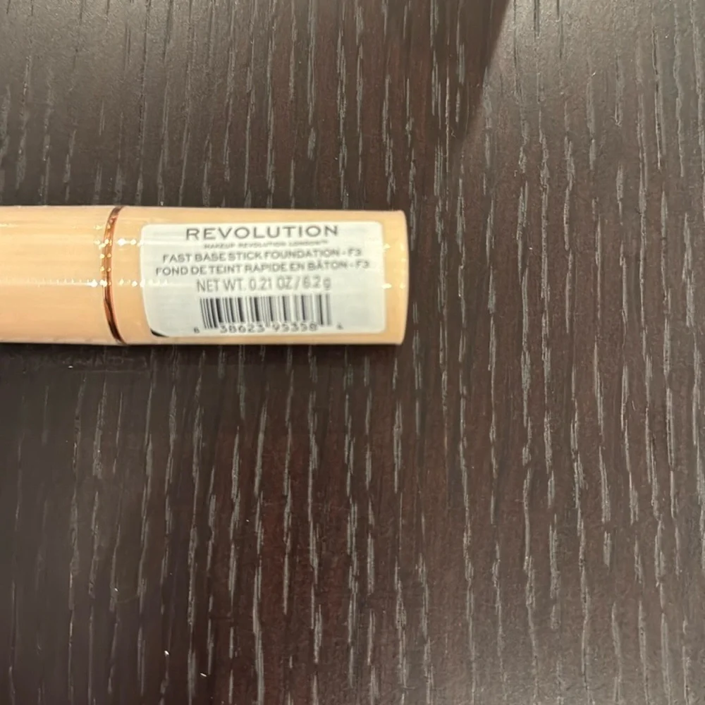 1 Piece REVOLUTION Fast Base Stick Foundation New Sealed fair shade F3